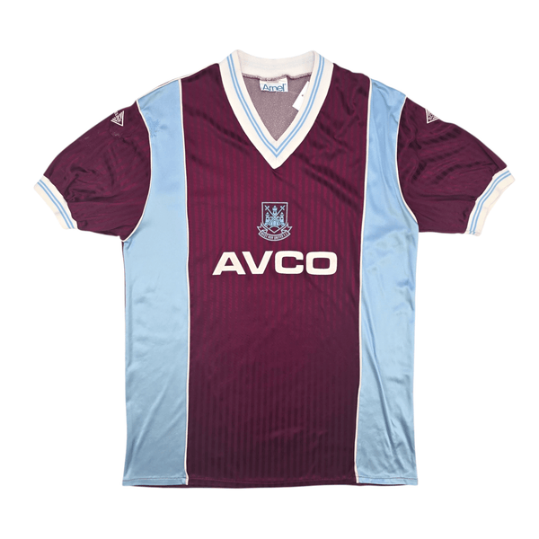 1987/89 West Ham United Home Football Shirt (L) Scoreline