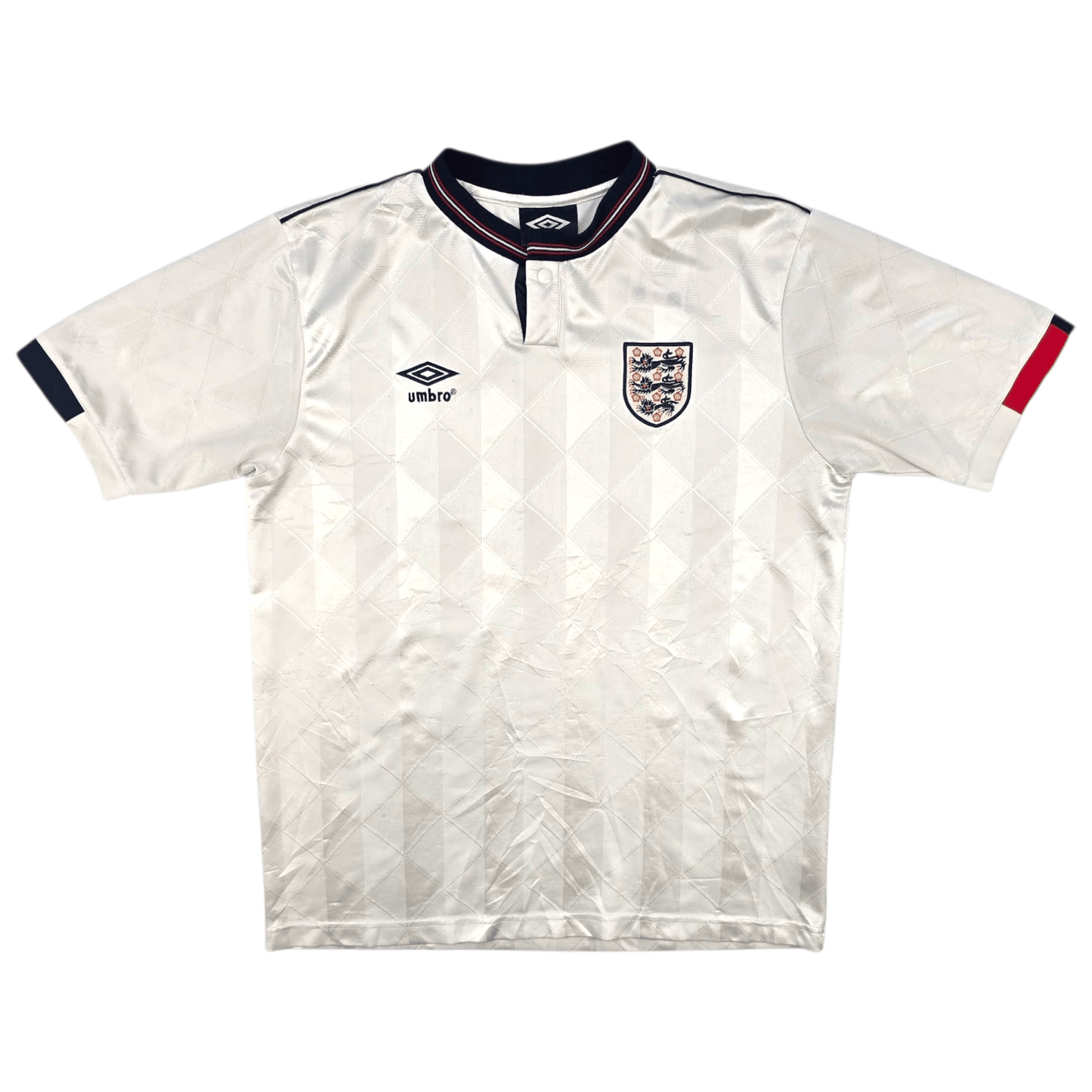 1987/90 England Home Football Shirt (L) Umbro (Re-Issue)