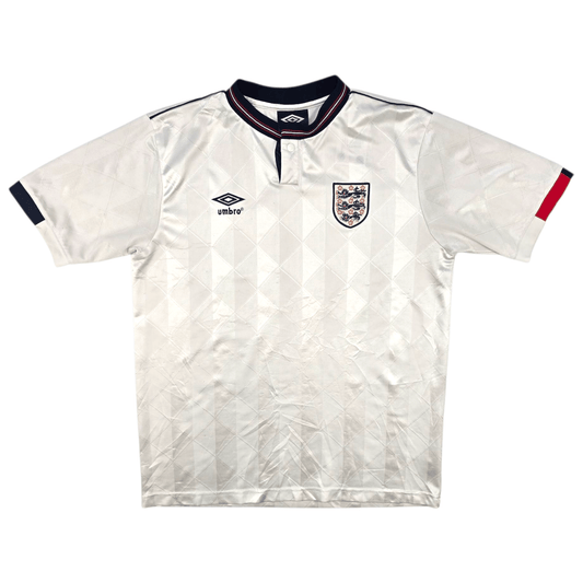 1987/90 England Home Football Shirt (L) Umbro (Re-Issue)