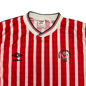 1987/90 Sheffield United Home Football Shirt (M) Umbro