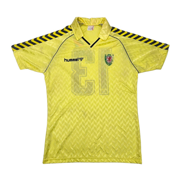 1987/90 Wales Away Football Shirt (L) Hummel #13 (Match Issue)