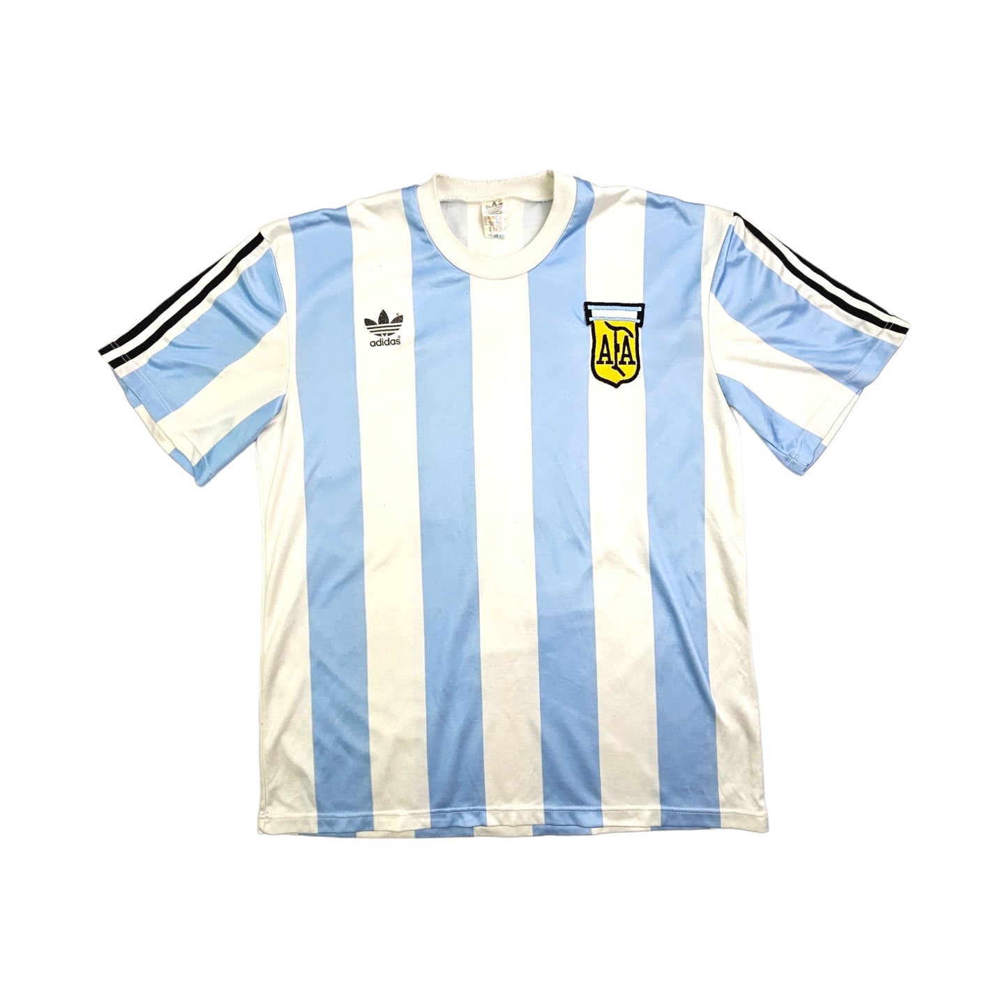 1988/89 Argentina Home Football Shirt (L) Adidas # 10 (Maradona)