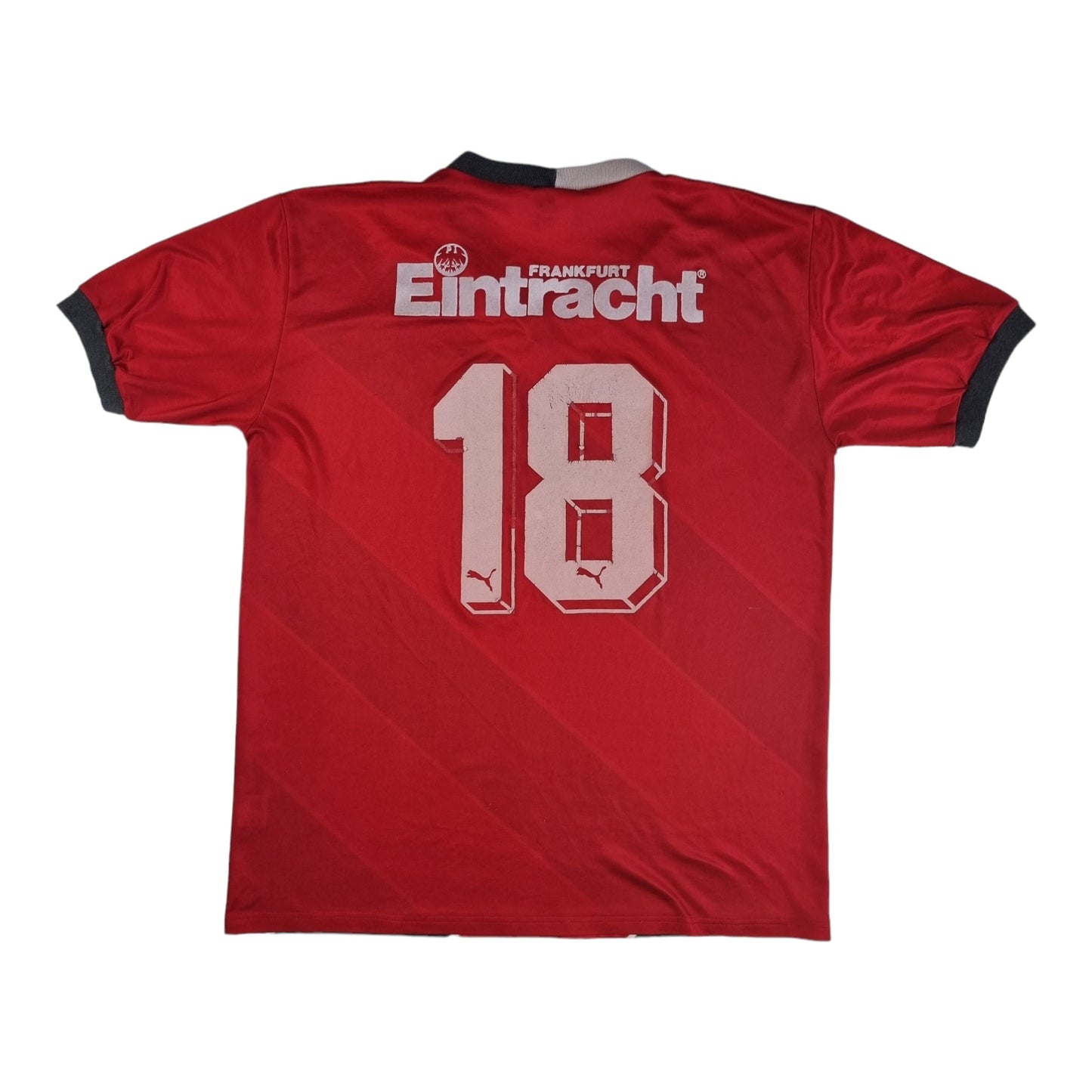 1988/89 Eintracht Frankfurt Home Football Shirt (L) Puma #18