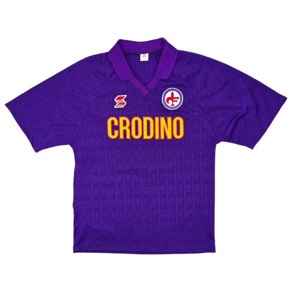 1988/89 Fiorentina Home Football Shirt (M) ABM #10 (Baggio) Official Re-Issue