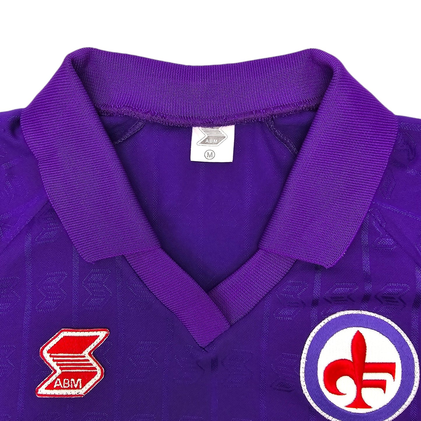 1988/89 Fiorentina Home Football Shirt (M) ABM #10 (Baggio) Official Re-Issue