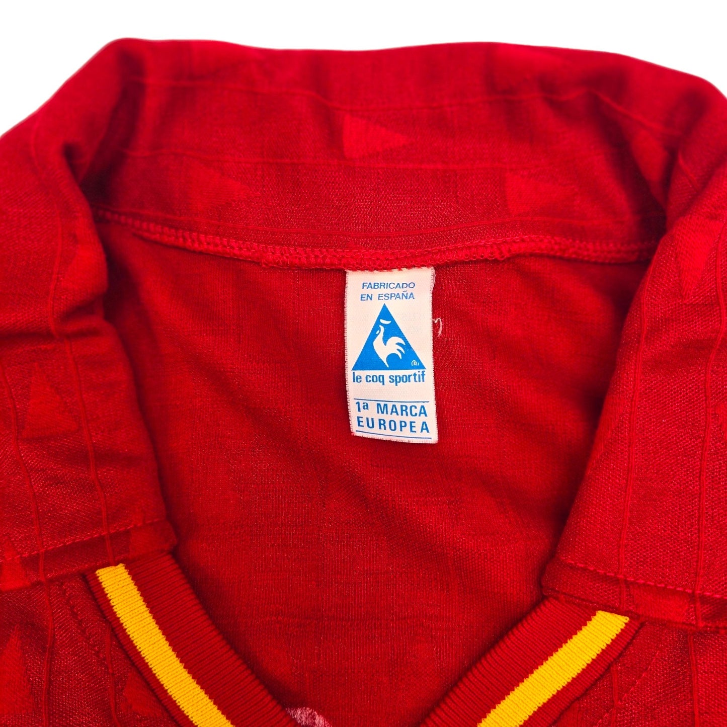 1988/90 Spain Home Football Shirt (L) Le Coq Sportif #16 (Match Issue)