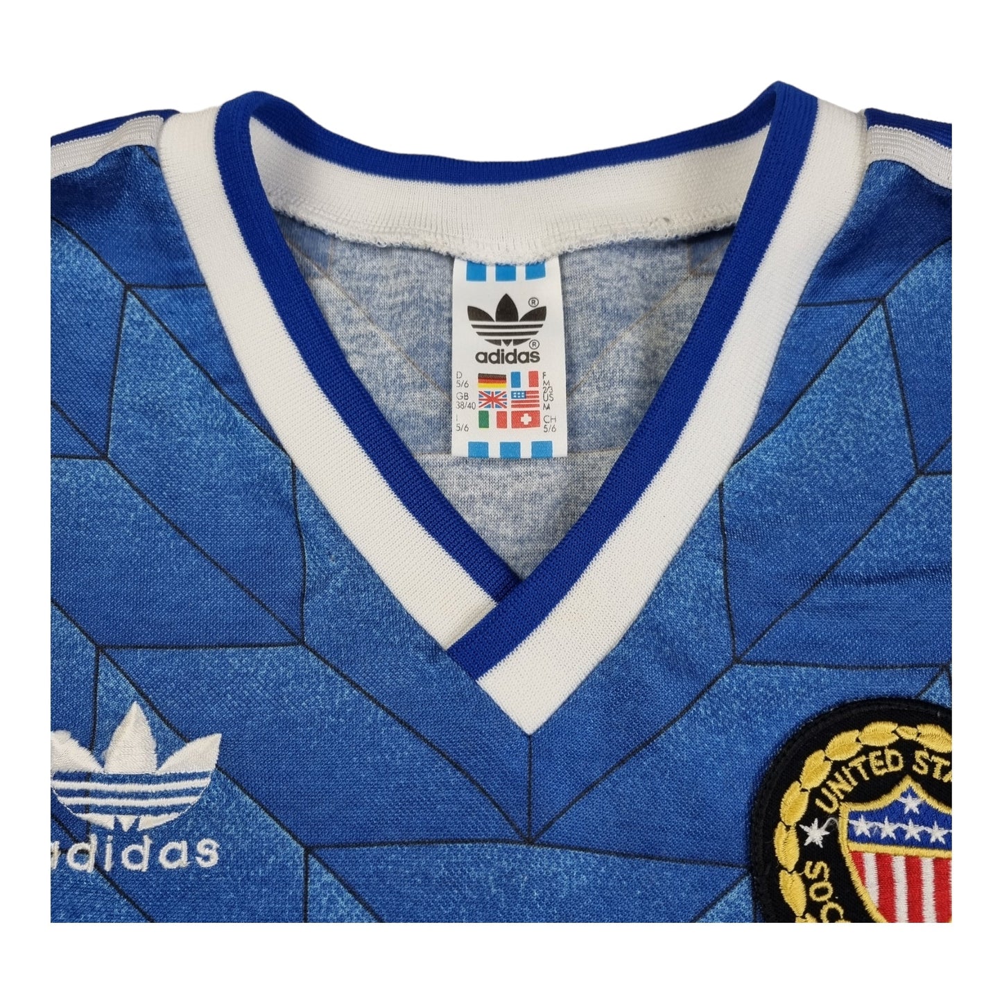 1988/90 USA Away Football Shirt (M) Adidas