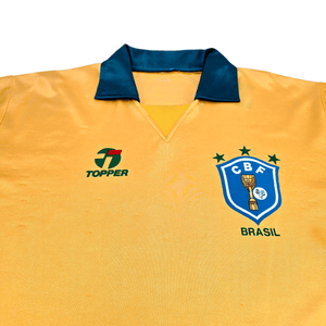 1988/91 Brazil Home Football Shirt (XL) Topper