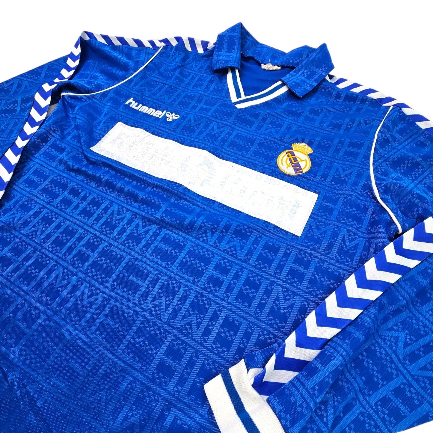 1989/90 Real Madrid Away Football Shirt (L) Hummel #11 (Butragueno) *Player Issue*