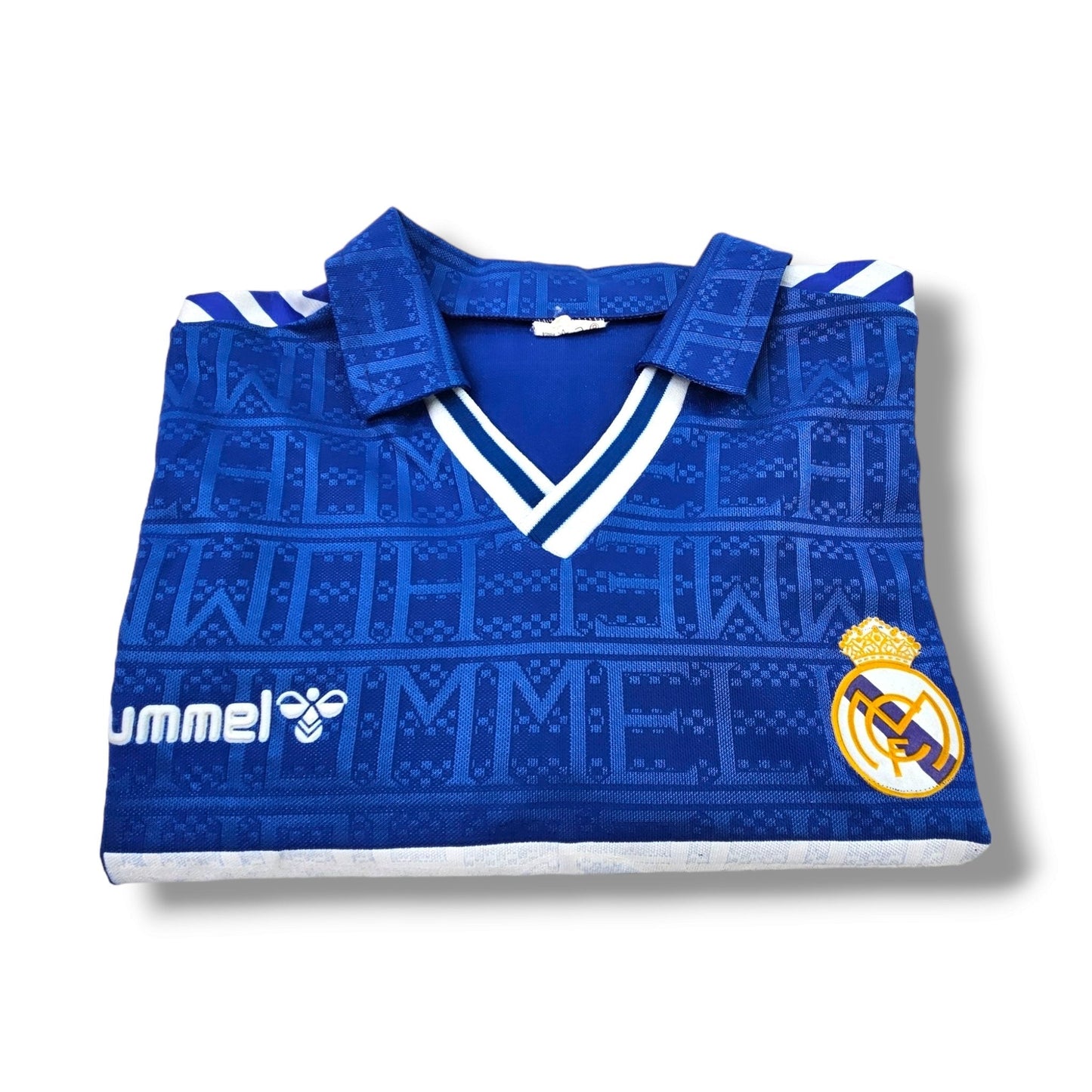 1989/90 Real Madrid Away Football Shirt (L) Hummel #11 (Butragueno) *Player Issue*