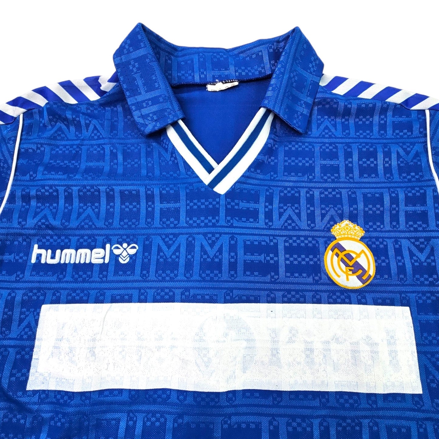 1989/90 Real Madrid Away Football Shirt (L) Hummel #11 (Butragueno) *Player Issue*