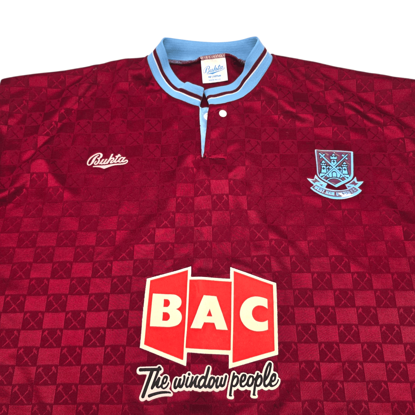 1989/90 West Ham United Home Football Shirt (L) Bukta