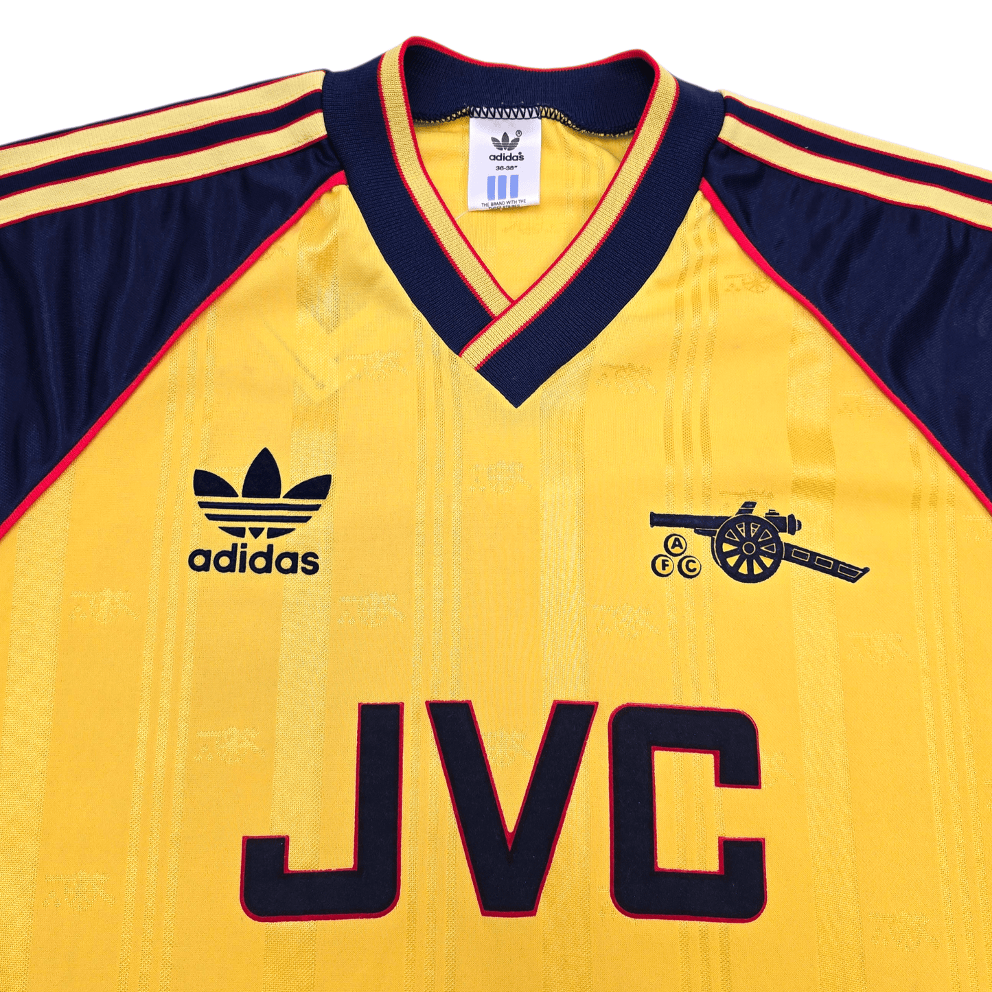 1989/91 Arsenal Away Football Shirt (S) Adidas