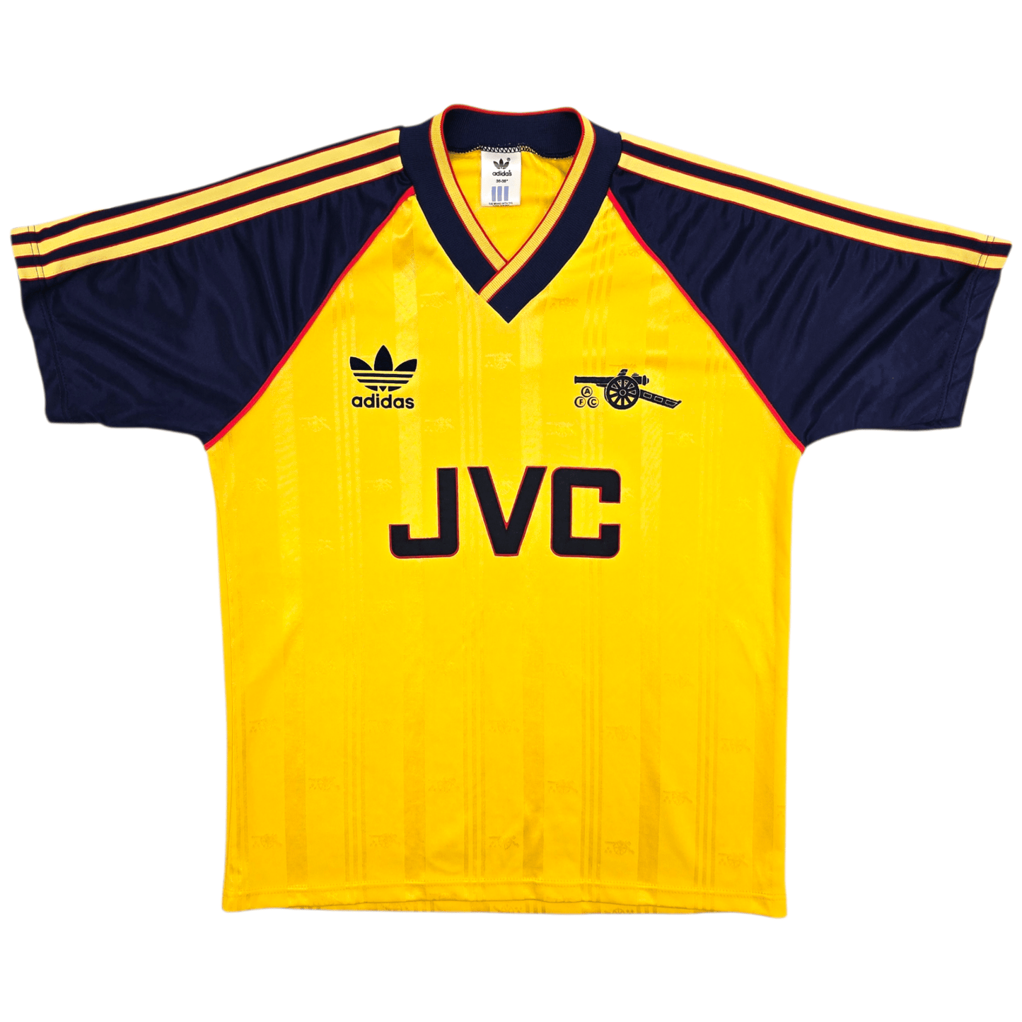 1989/91 Arsenal Away Football Shirt (S) Adidas