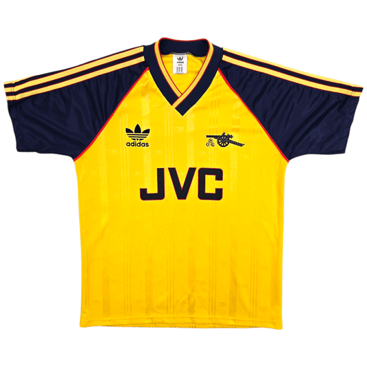 1989/91 Arsenal Away Football Shirt (S) Adidas