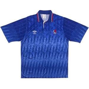 1989/91 Chelsea Home Football Shirt (L) Umbro