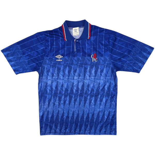 1989/91 Chelsea Home Football Shirt (M) Umbro