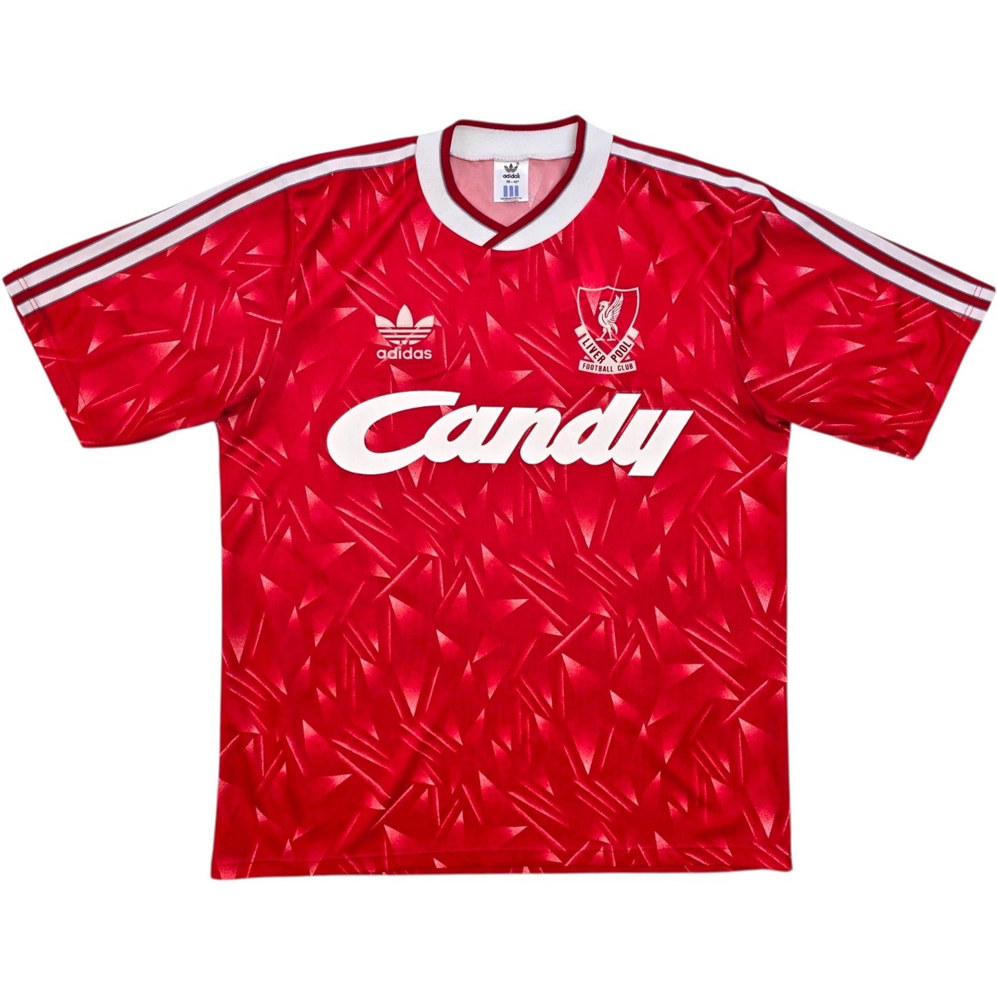 1989/91 Liverpool Home Football Shirt (M) Adidas