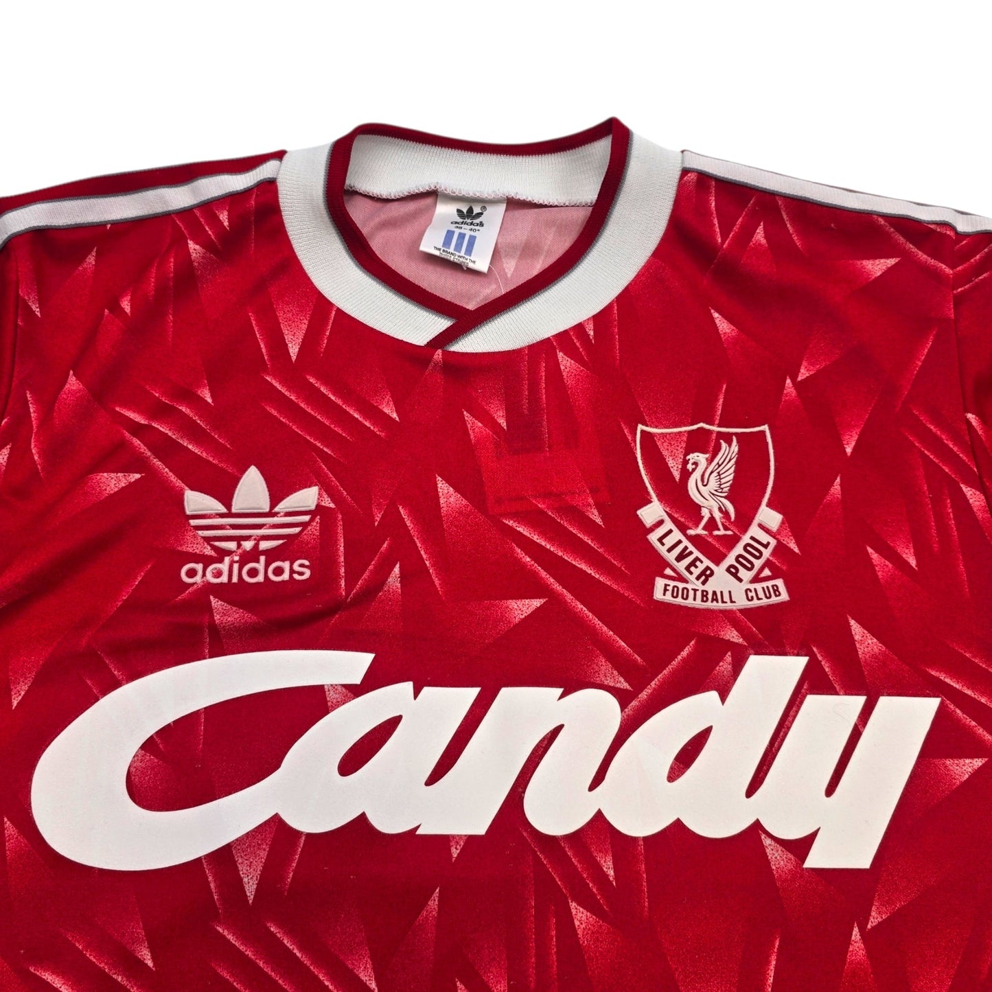 1989/91 Liverpool Home Football Shirt (M) Adidas