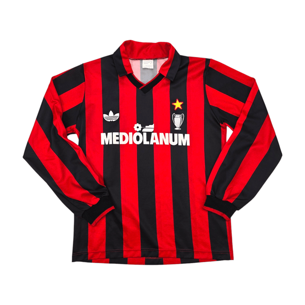 1990/91 AC Milan Home Football Shirt (S) Adidas #3 (Maldini)
