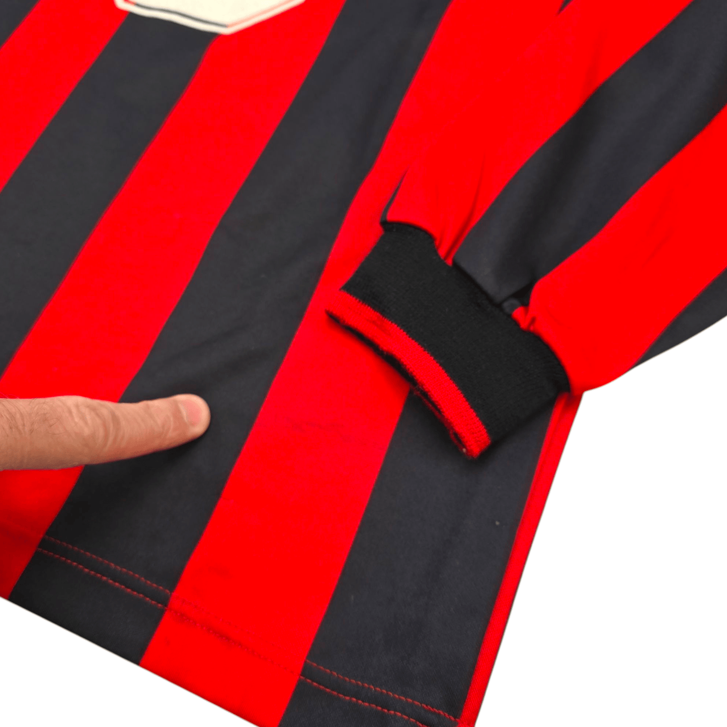 1990/91 AC Milan Home Football Shirt (S) Adidas #3 (Maldini)