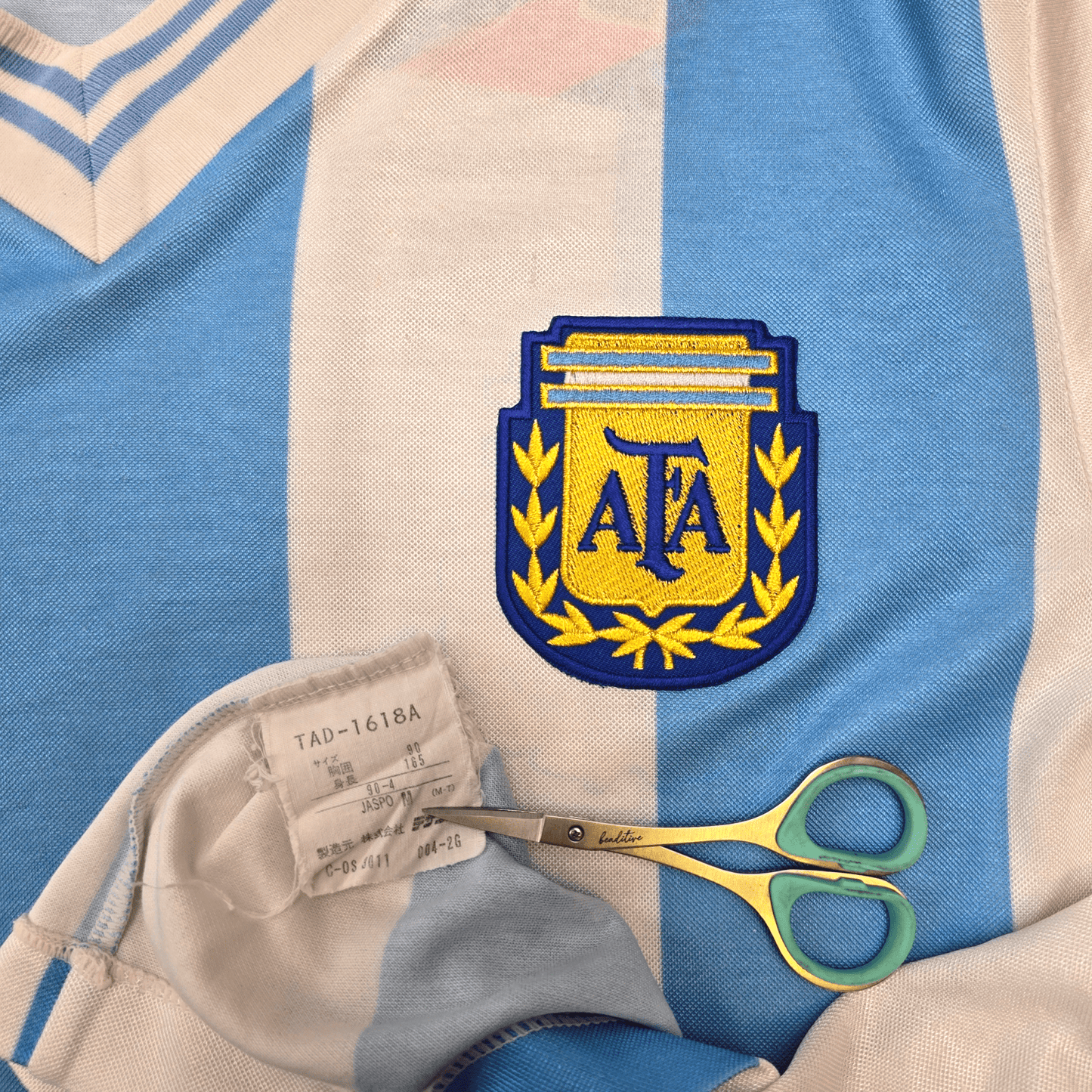 1990/91 Argentina Home Football Shirt (M) Adidas #10 (Upgraded Template)