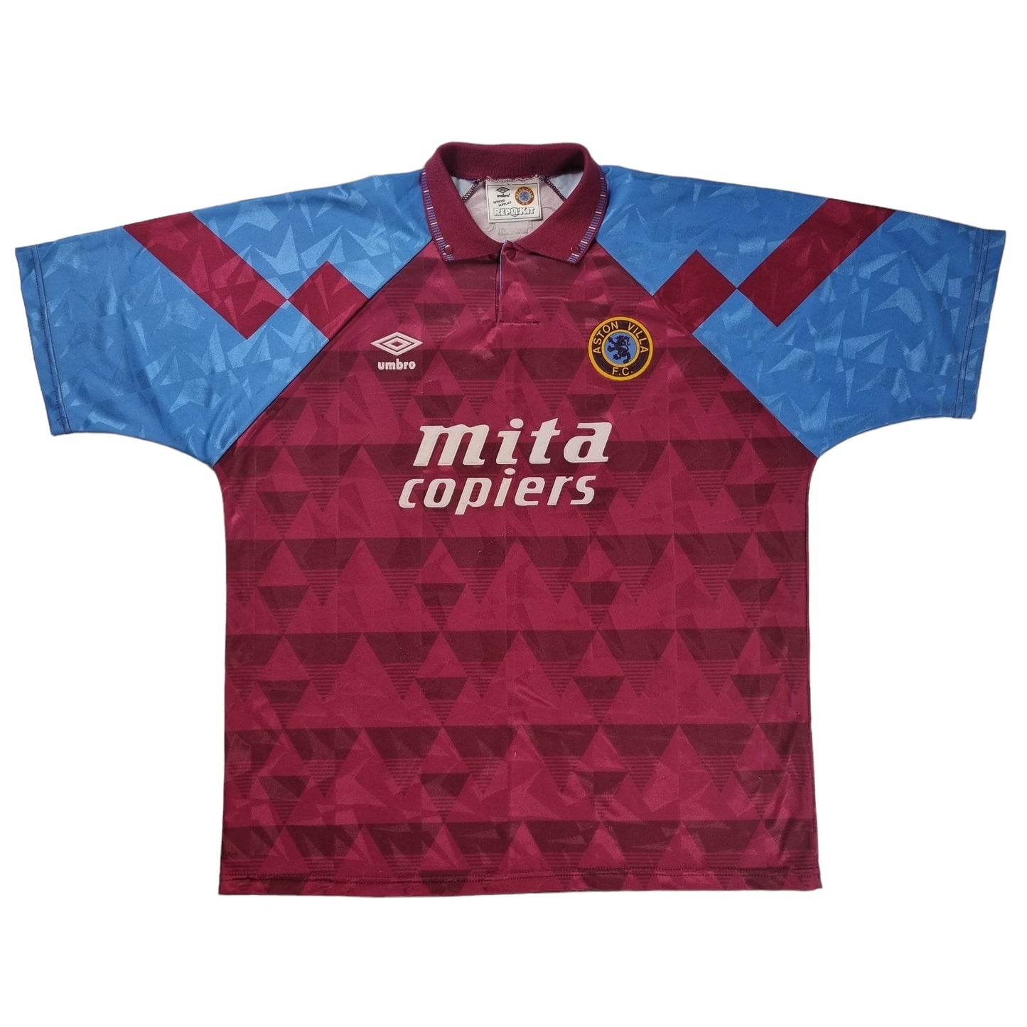 1990/91 Aston Villa Home Football Shirt (L) Umbro