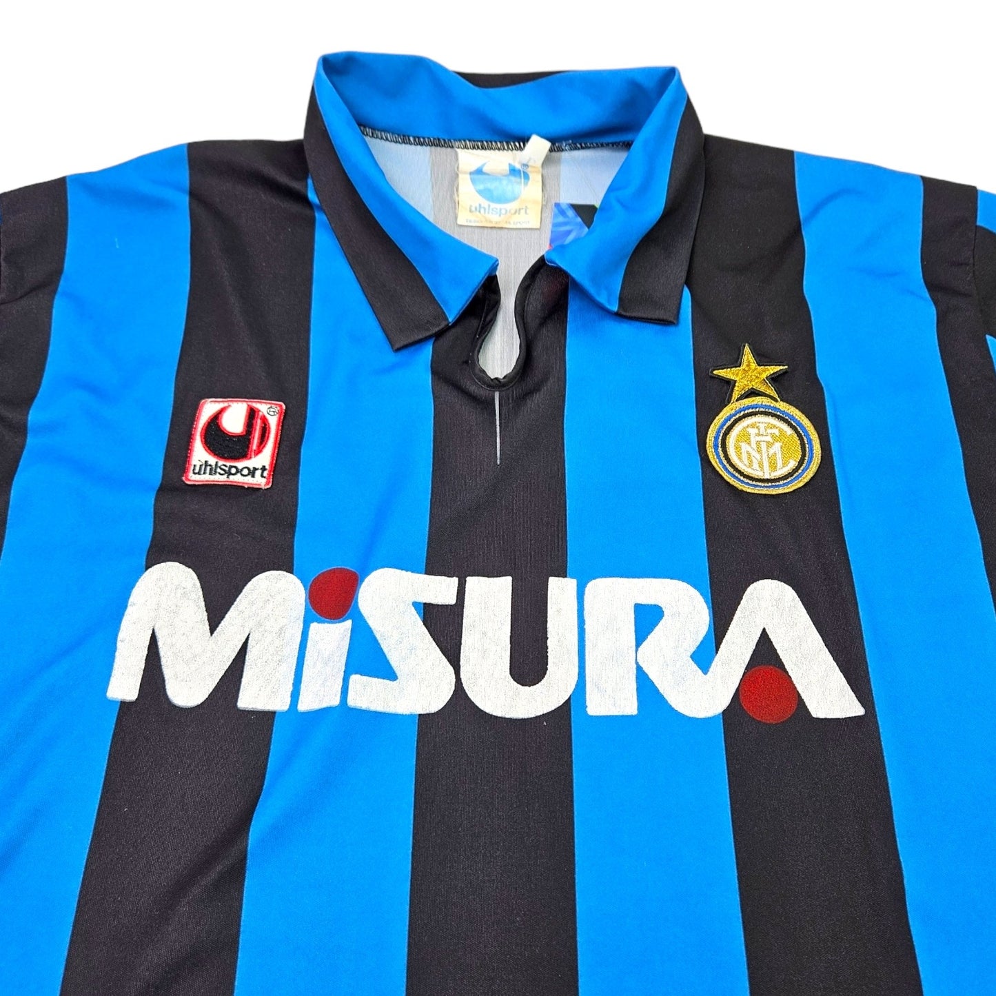 1990/91 Inter Milan Home Football Shirt (L) Uhlsport