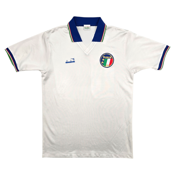 1990/91 Italy Away Football Shirt (L) Diadora (Upgraded Template)