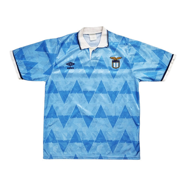 1990/91 Lazio Home Football Shirt (M) Umbro