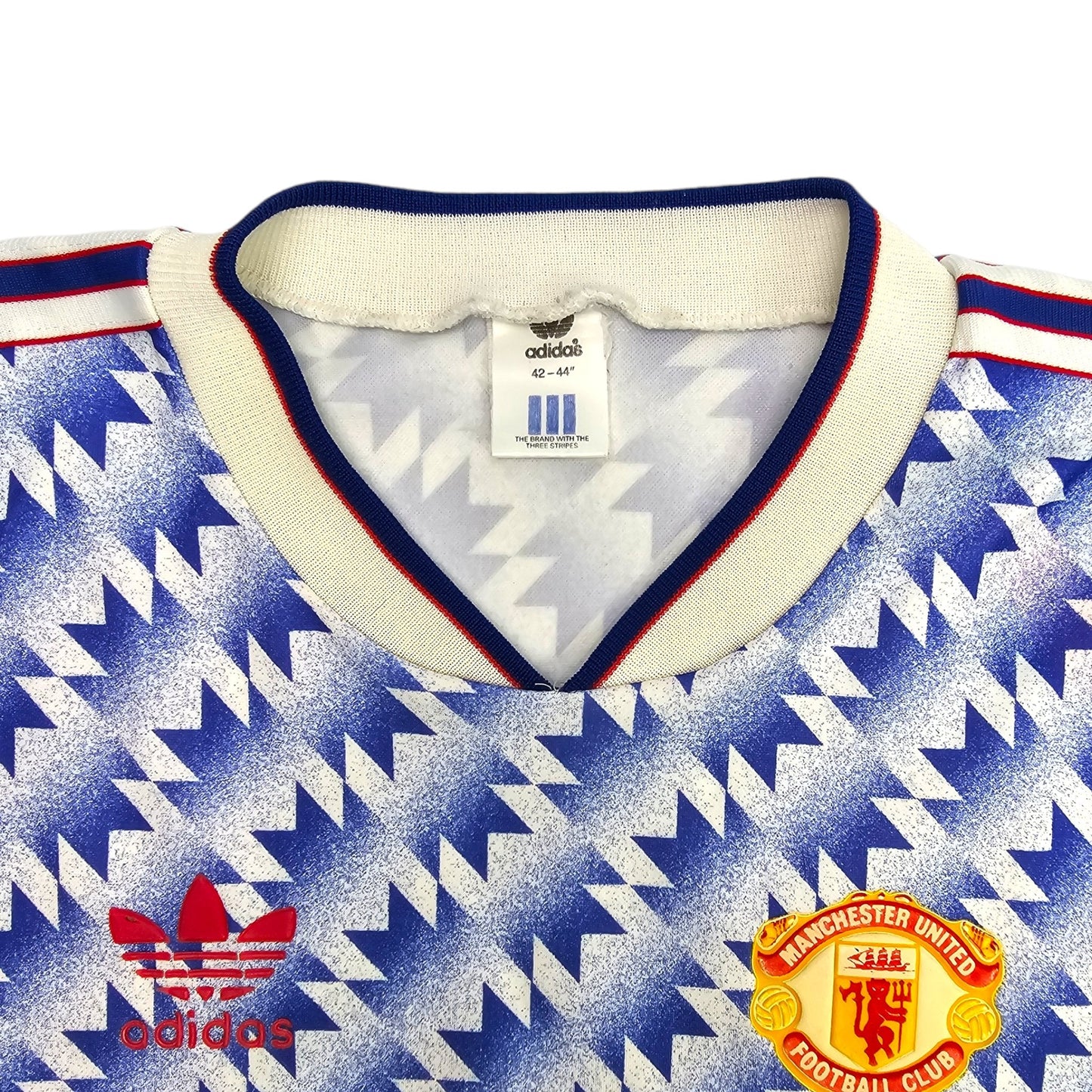 1990/91 Manchester United Away Football Shirt (L) Adidas