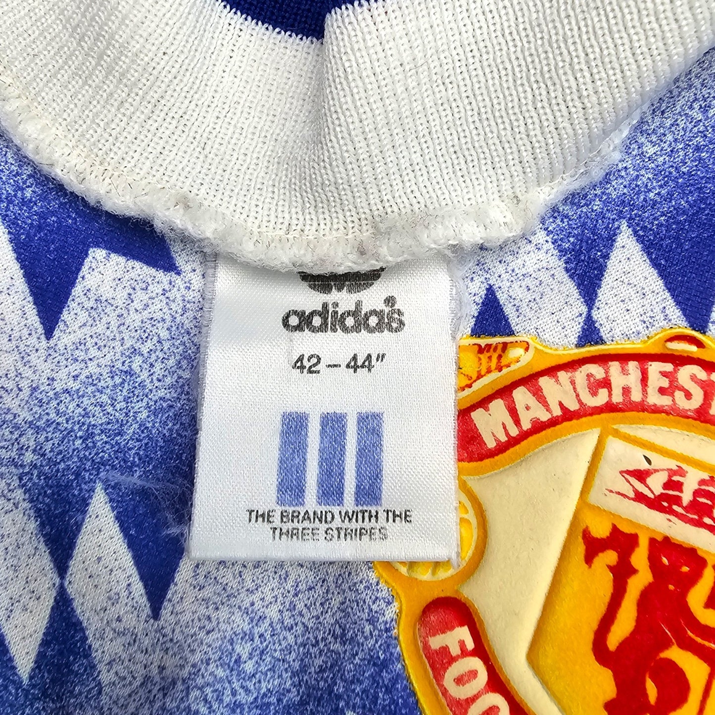 1990/91 Manchester United Away Football Shirt (L) Adidas