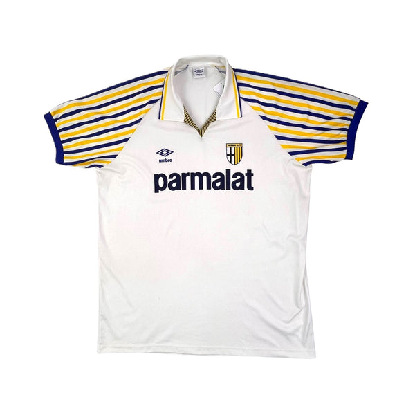 1990/91 Parma Home Football Shirt (XL) Umbro