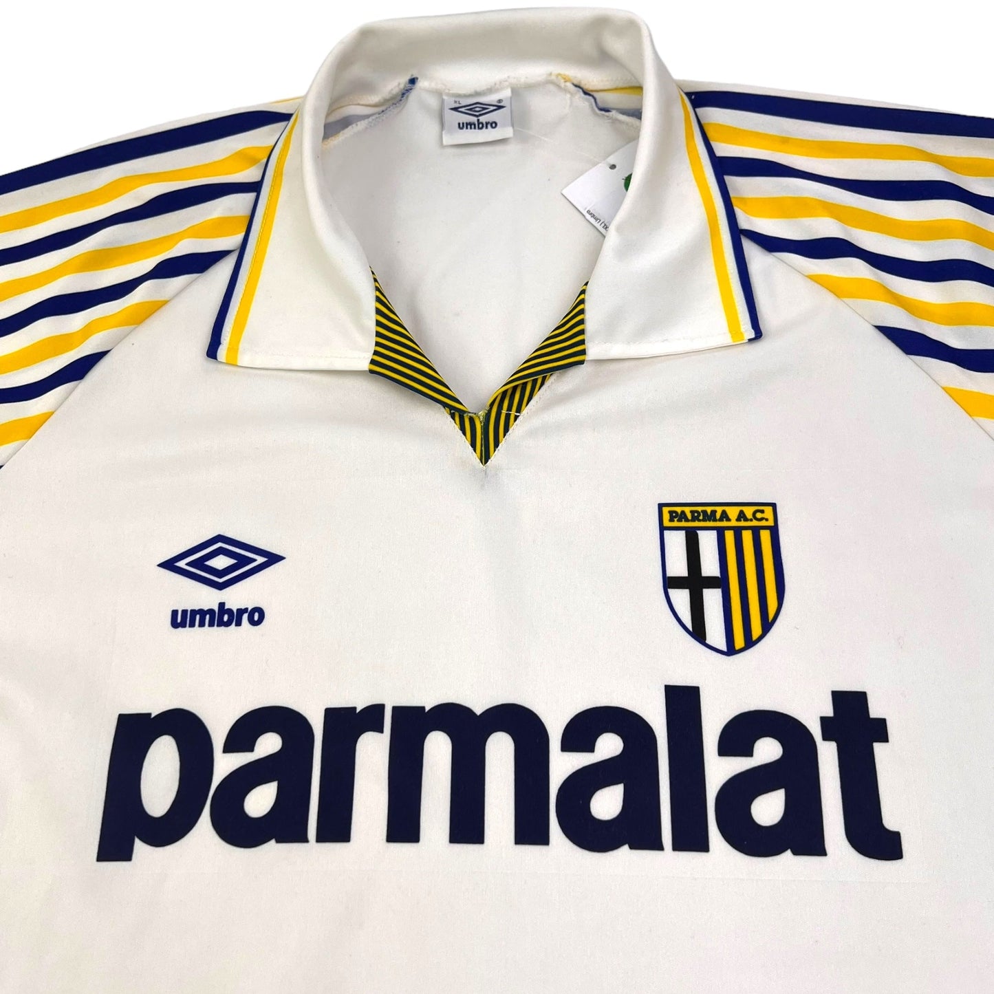 1990/91 Parma Home Football Shirt (XL) Umbro