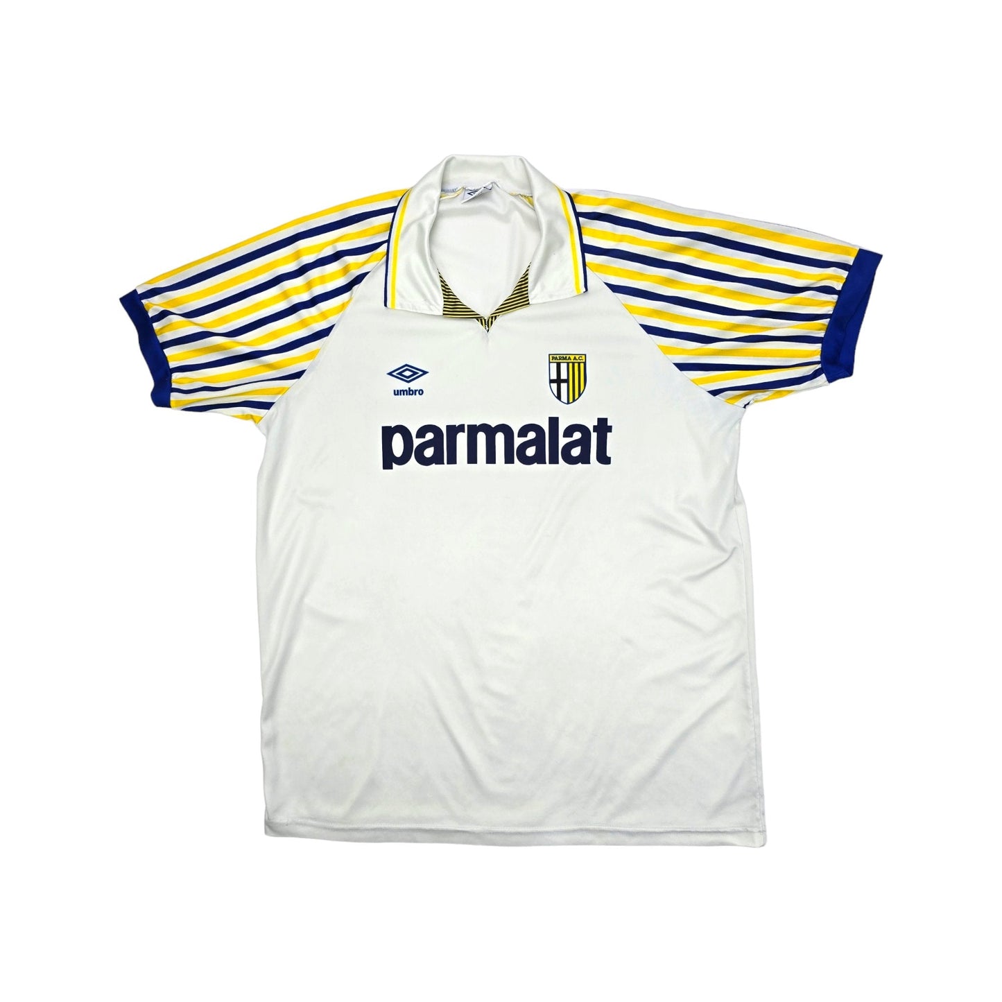 1990/91 Parma Home Football Shirt (XL) Umbro