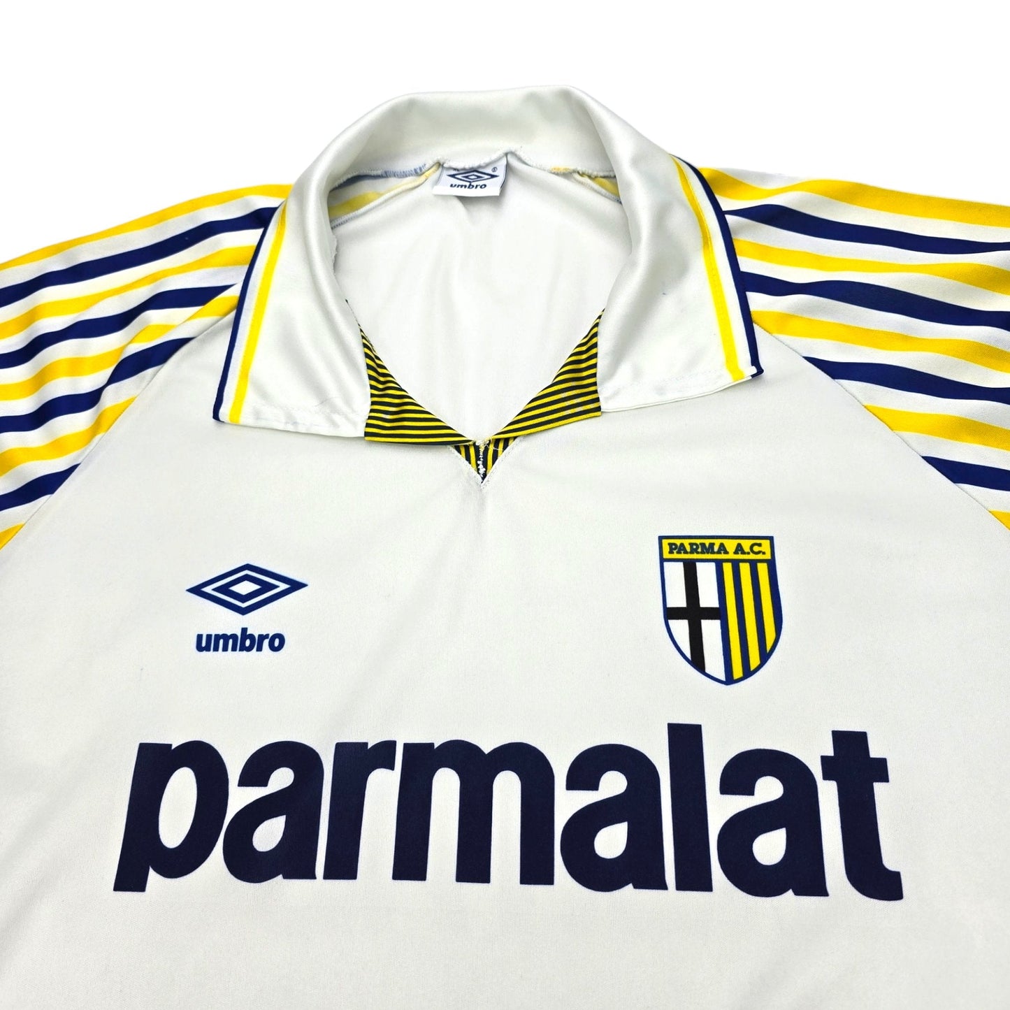 1990/91 Parma Home Football Shirt (XL) Umbro