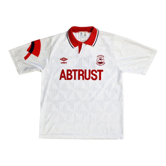 1990/92 Aberdeen Away Football Shirt (L) Umbro #4