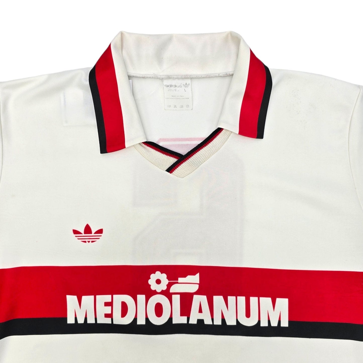 1990/92 AC Milan Away Football Shirt (M) Adidas #6 (Baresi)