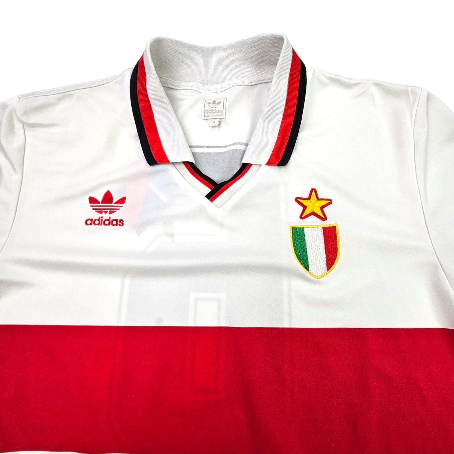1990/92 AC Milan Away Football Shirt (M) Adidas Originals #6 (Baresi)