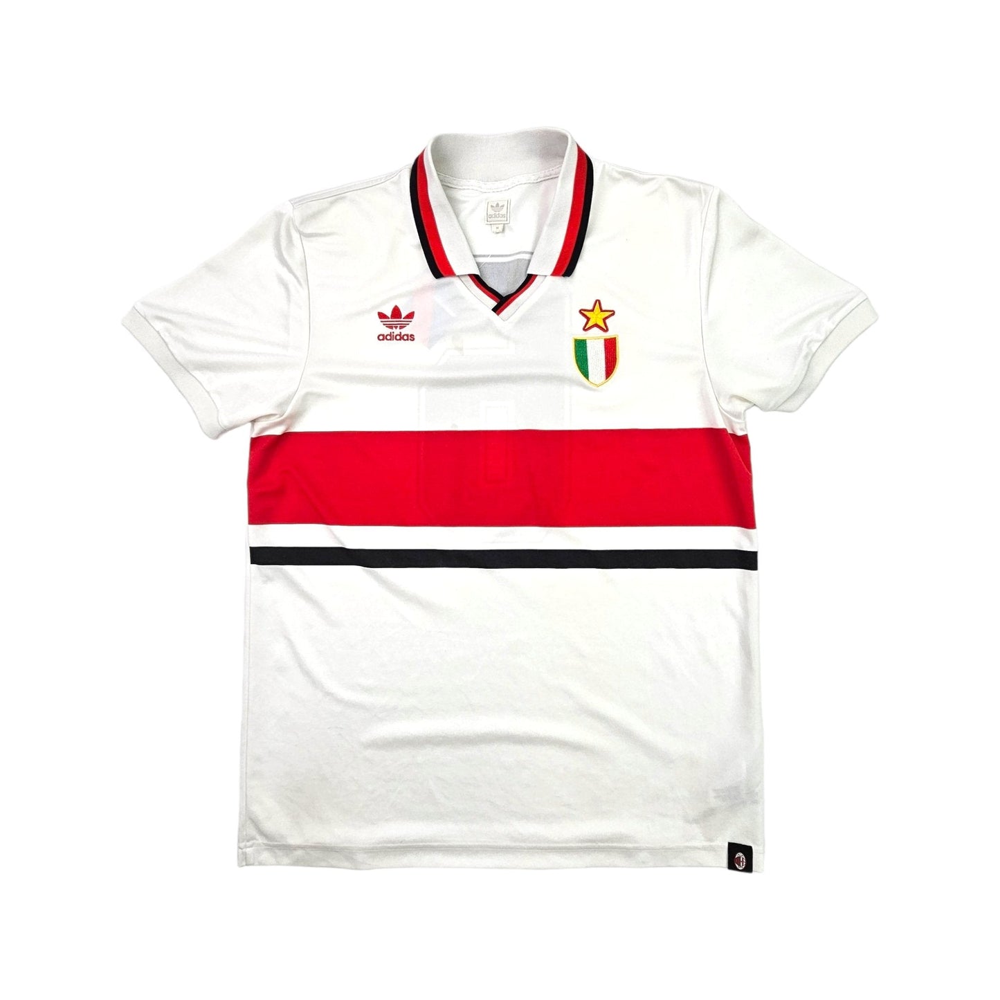 1990/92 AC Milan Away Football Shirt (M) Adidas Originals #6 (Baresi)