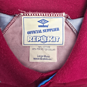 1990/92 Aston Villa Home Football Shirt (L) Umbro