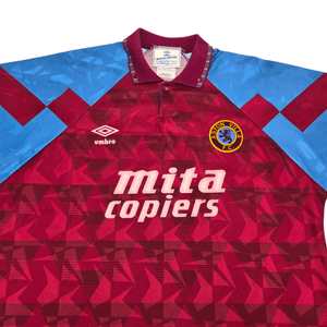 1990/92 Aston Villa Home Football Shirt (L) Umbro