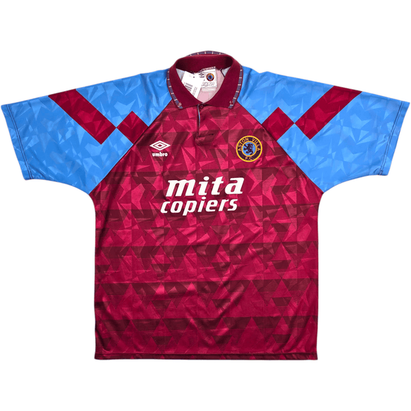 1990/92 Aston Villa Home Football Shirt (XL) Umbro