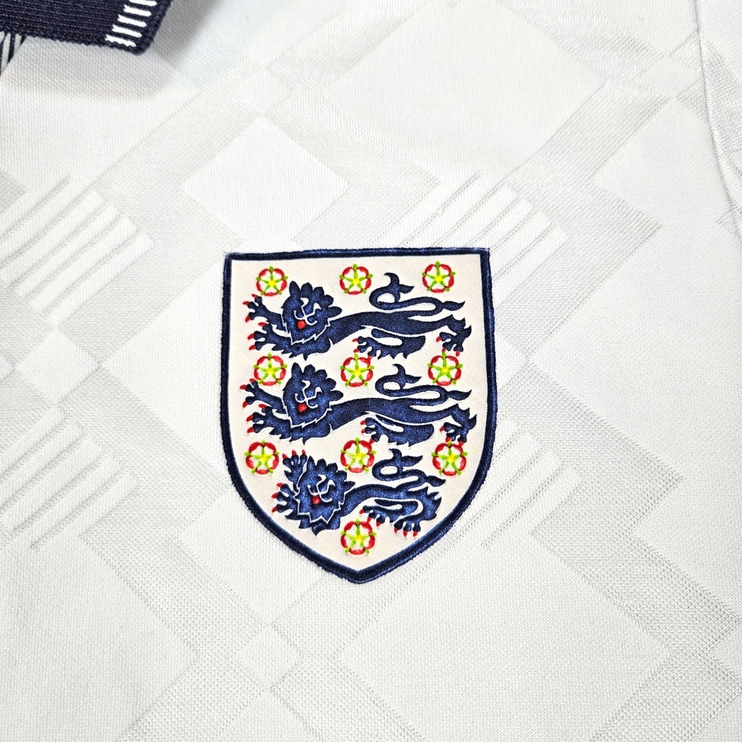 1990/92 England Home Football Shirt (M) Umbro
