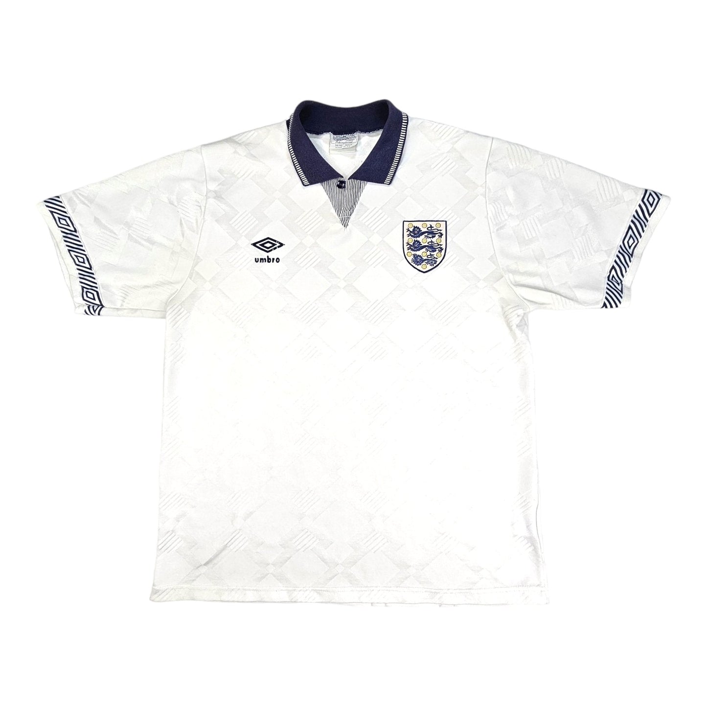 1990/92 England Home Football Shirt (M) Umbro
