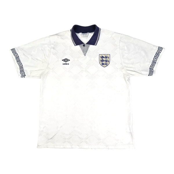 1990/92 England Home Football Shirt (M) Umbro