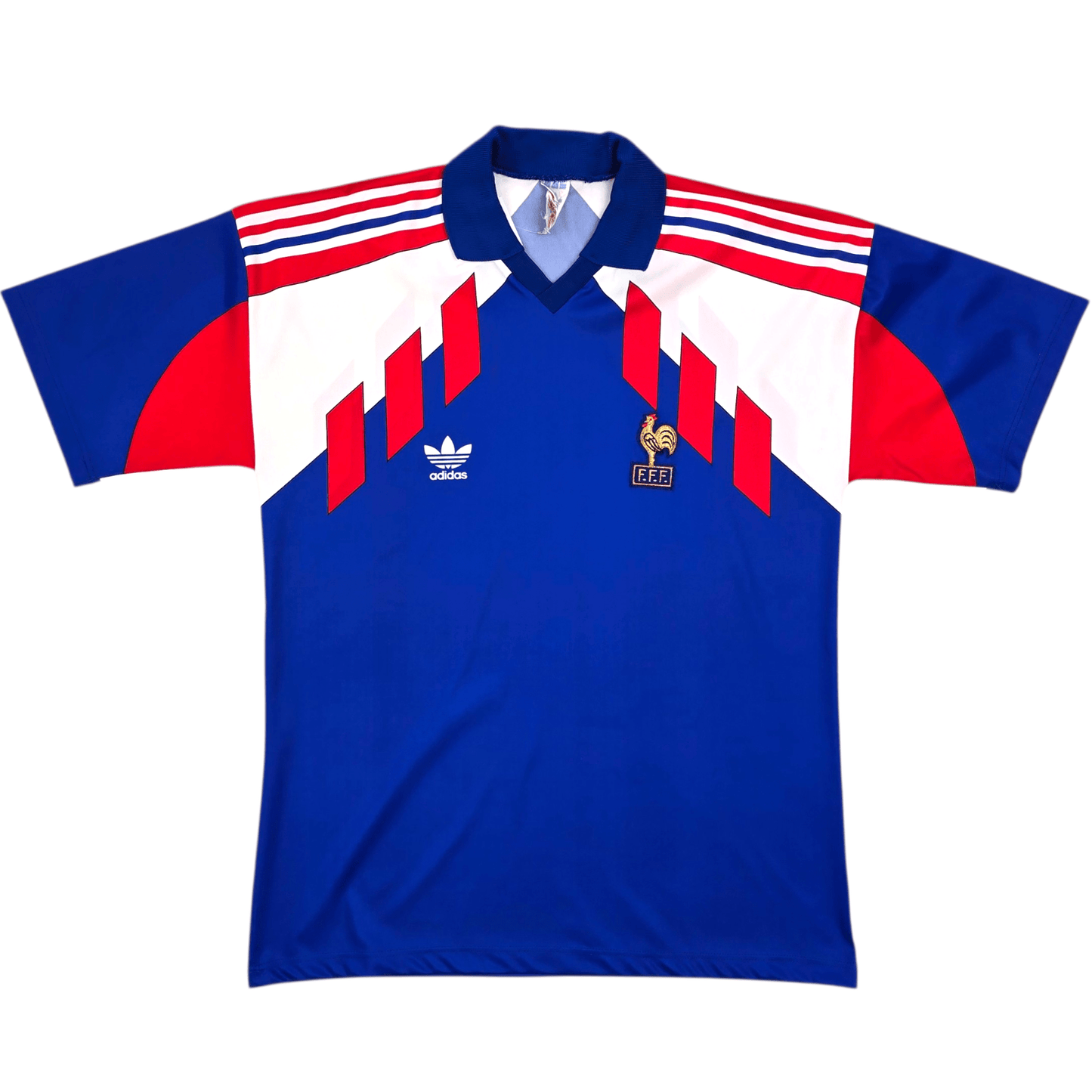 1990/92 France Home Football Shirt (L) Adidas