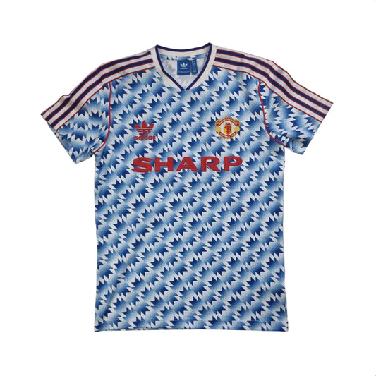 1990/92 Manchester United Away Football Shirt (M) Adidas Originals #11