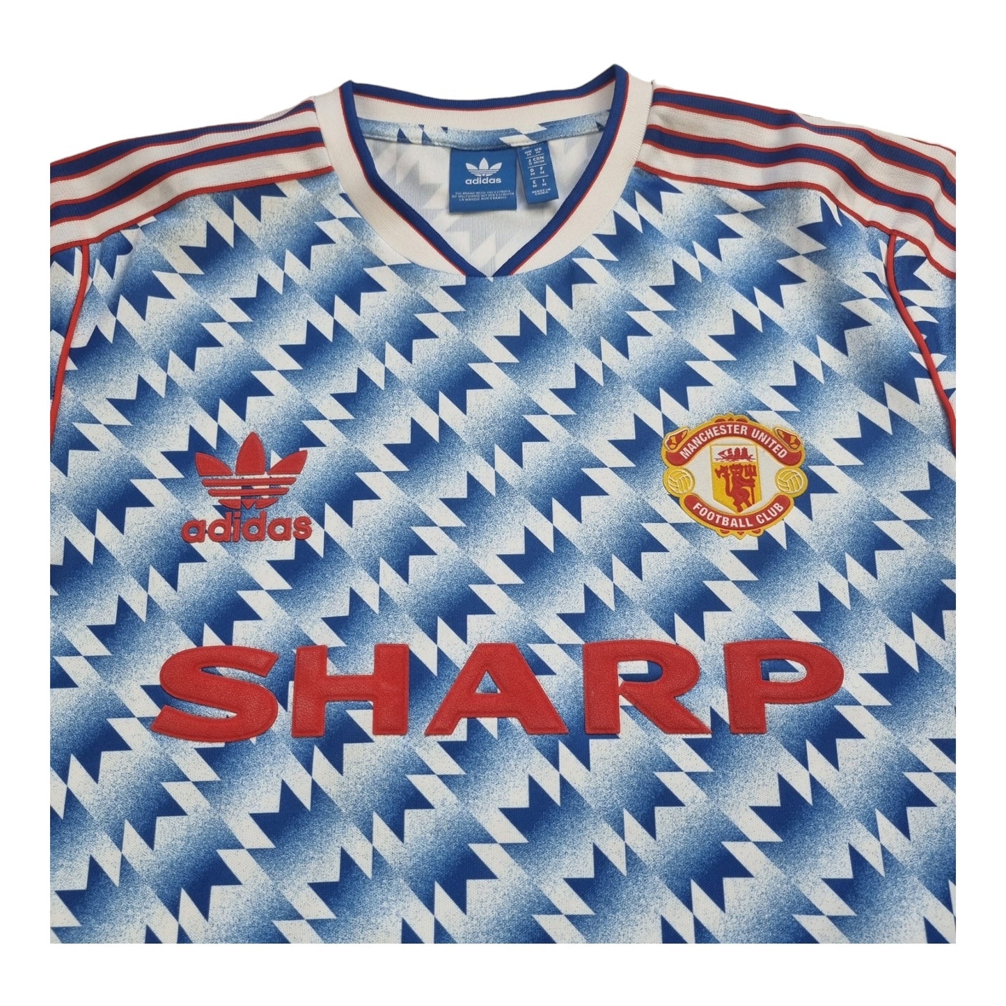 1990/92 Manchester United Away Football Shirt (M) Adidas Originals #11