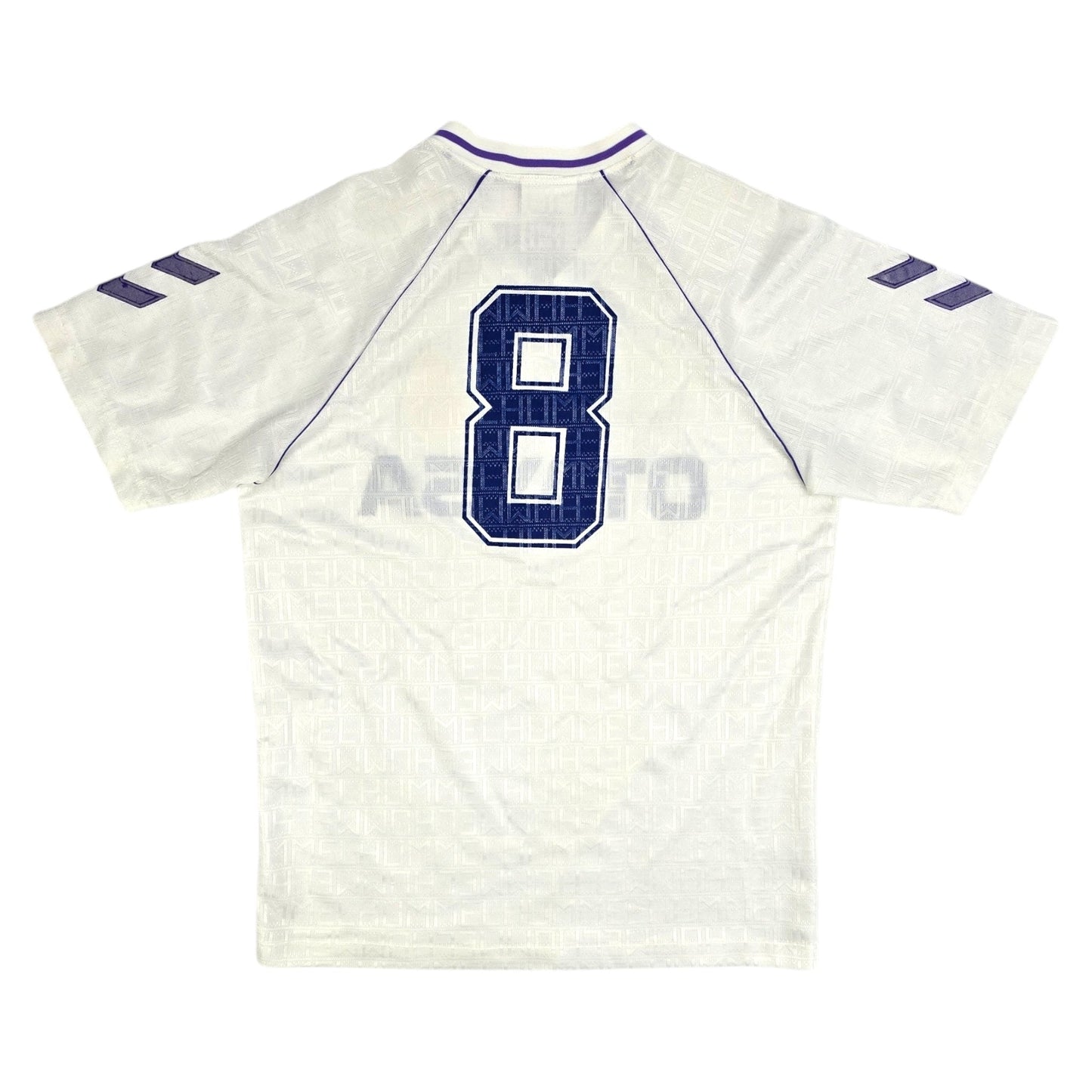 1990/92 Real Madrid Home Football Shirt (L) Hummel #8 (Míchel) Matchworn/Prepared